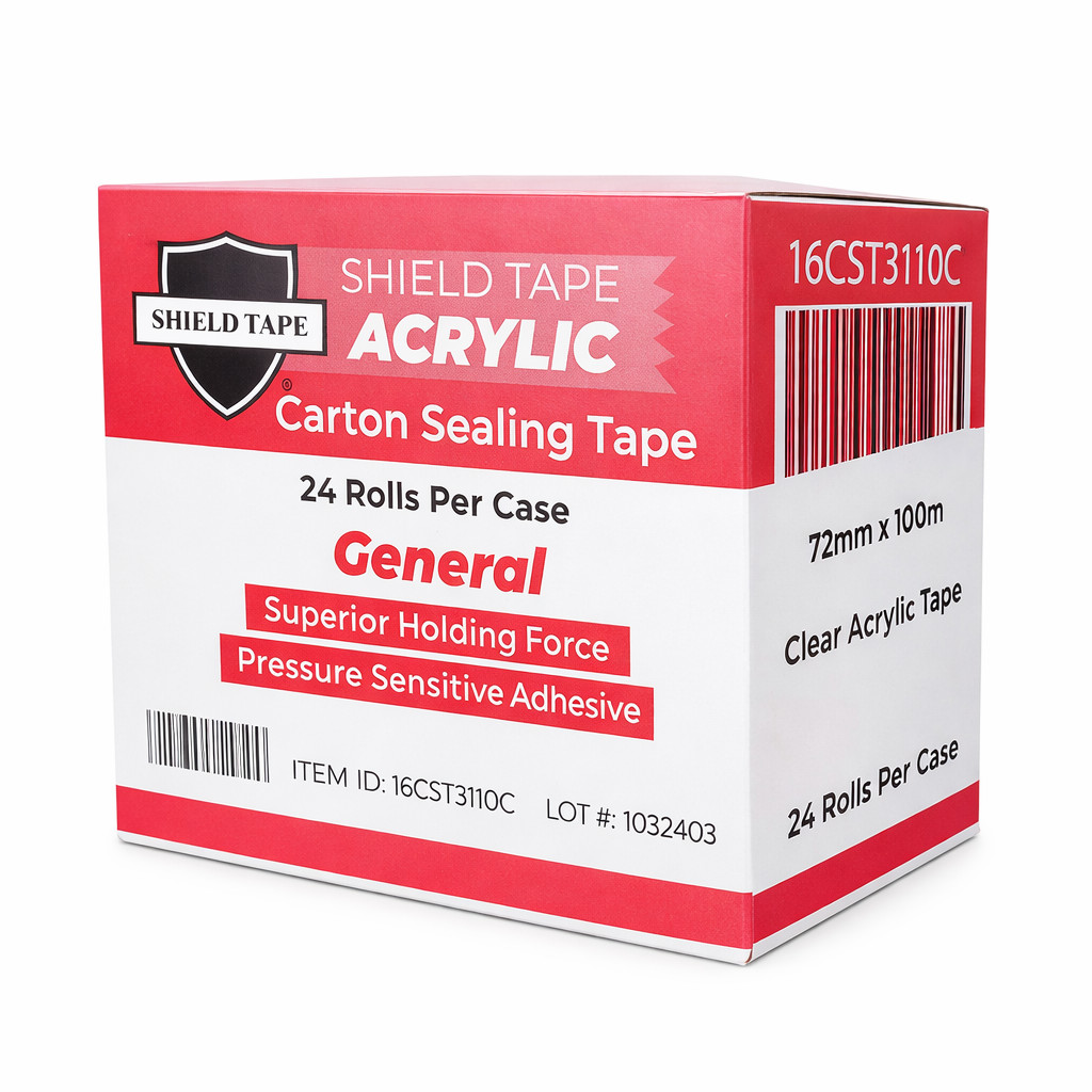 3″ 1.6MIL 110Y, 1CS/24ROLLS GENERAL PURPOSE PACKAGING TAPE LIGHT/MEDIUM DUTY