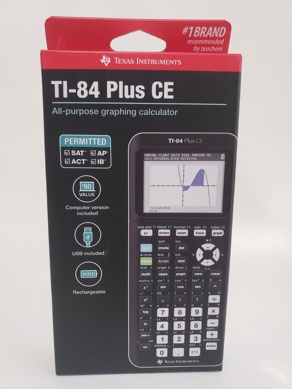 Texas Instruments TI-84 Plus CE Color Graphing Calculator – Black New