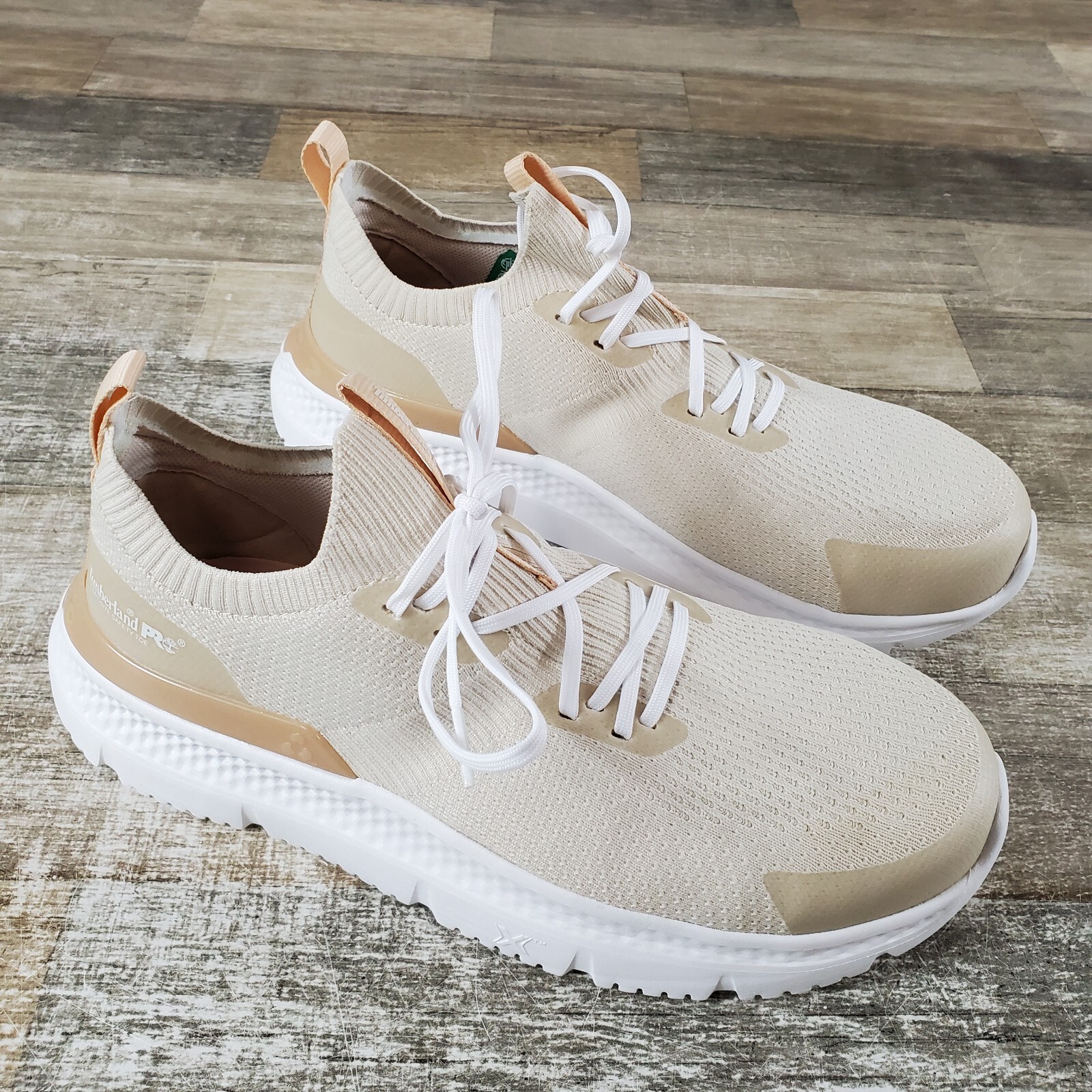 Timberland PRO Setra Womens Work Shoes Sz 10 Beige Almond Composite Safety Toe