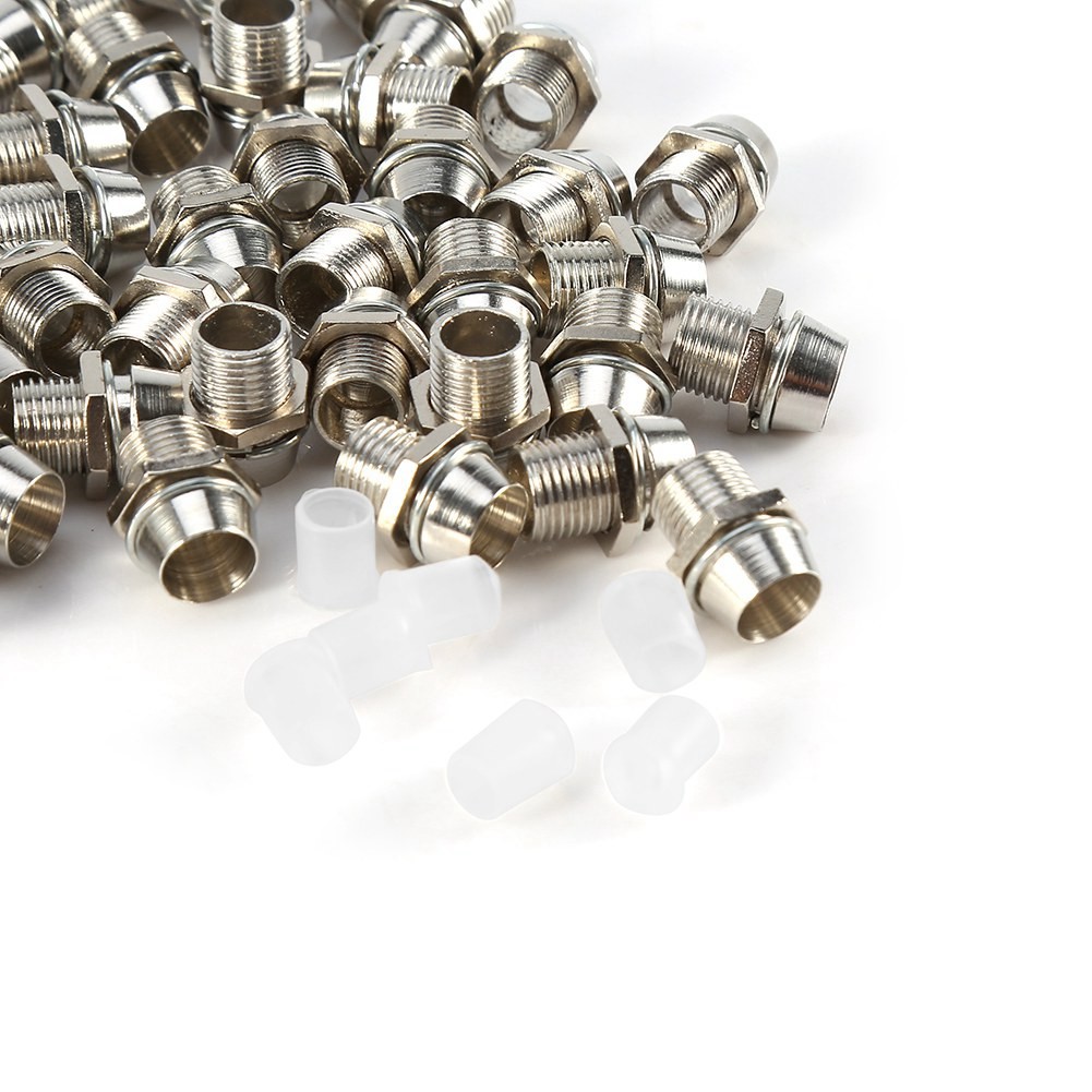 50 Pcs Silver LED Holders Easy Installation For 5mm LED Use Easy To Use