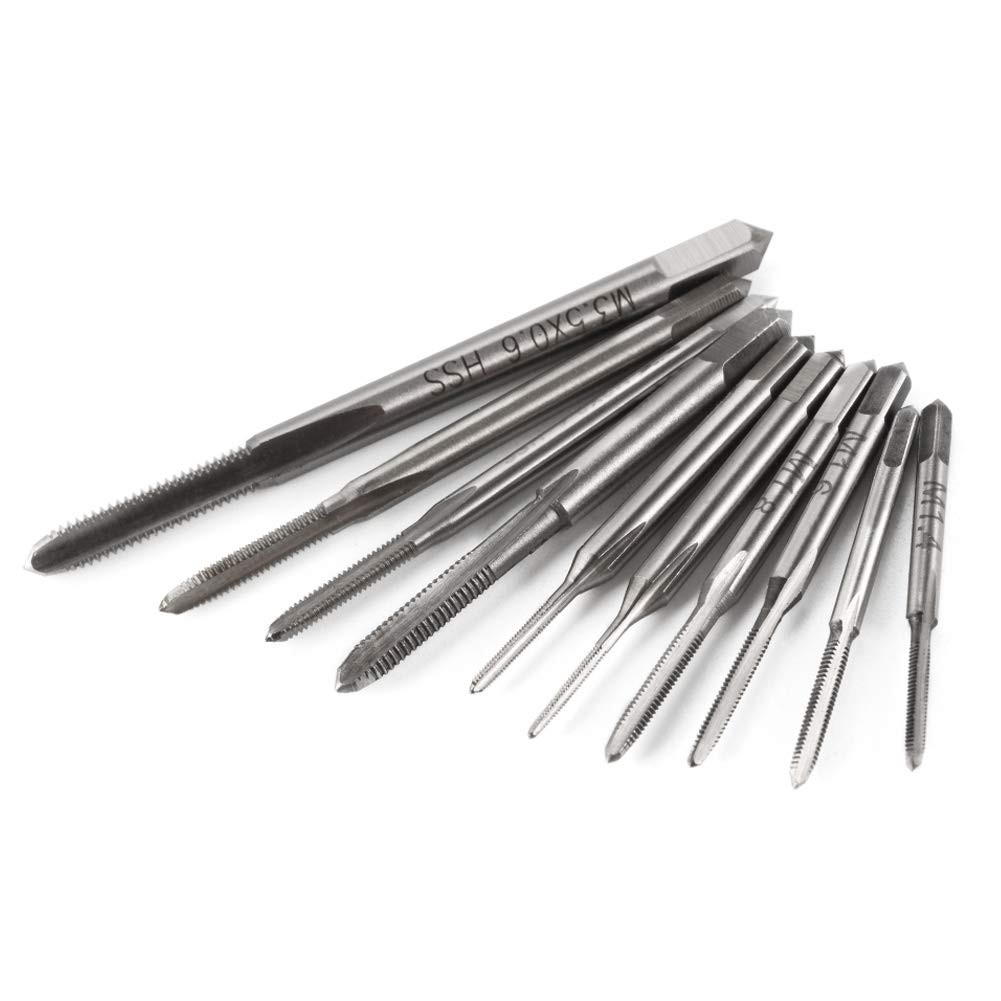 10Pcs Micro Taps Bits Mini Machine Screw Drill Tap Set Metric Thread Screws Plug