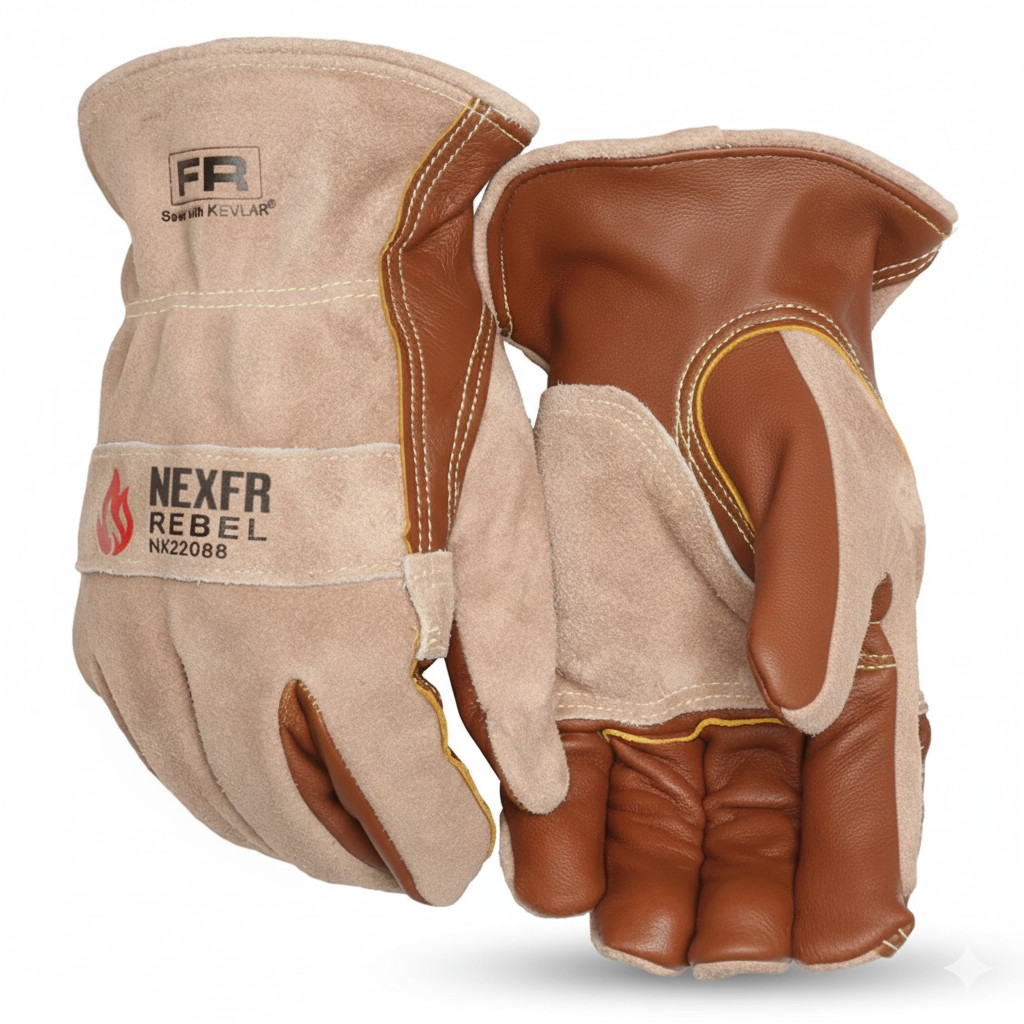 Knox Leather Work Gloves for Men & Women | Rebel FR Cowhide Working Gloves