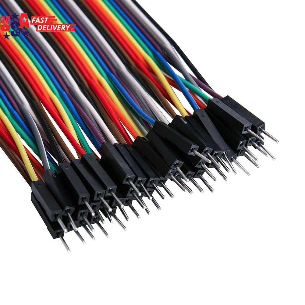 120pcs Multicolored Breadboard Jumper Wires Kit 40Pin Male to Female Male to Mal