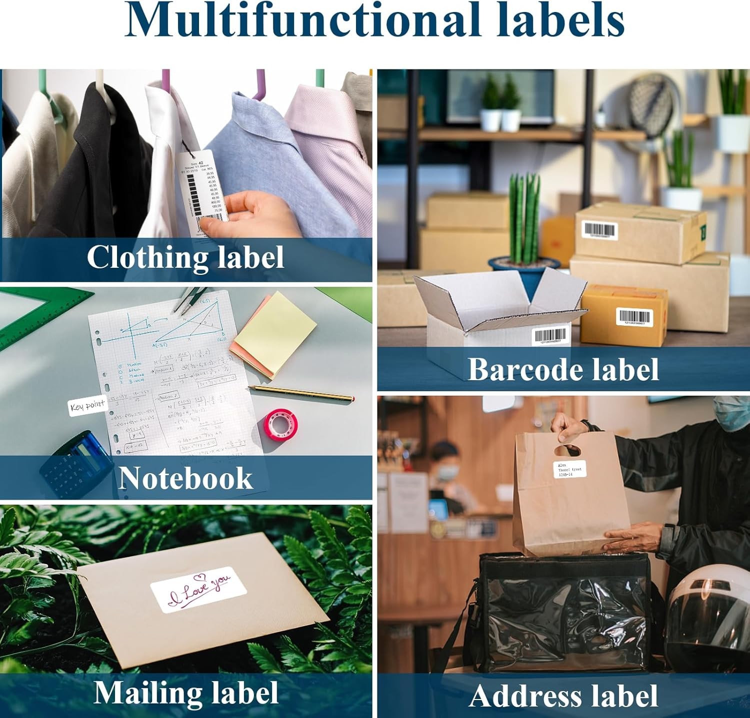 60000 Label ( 2000 Sheets ) 1″ x 2 5/8″ Shipping Adhesive Labels 2.625 x 1 30 UP