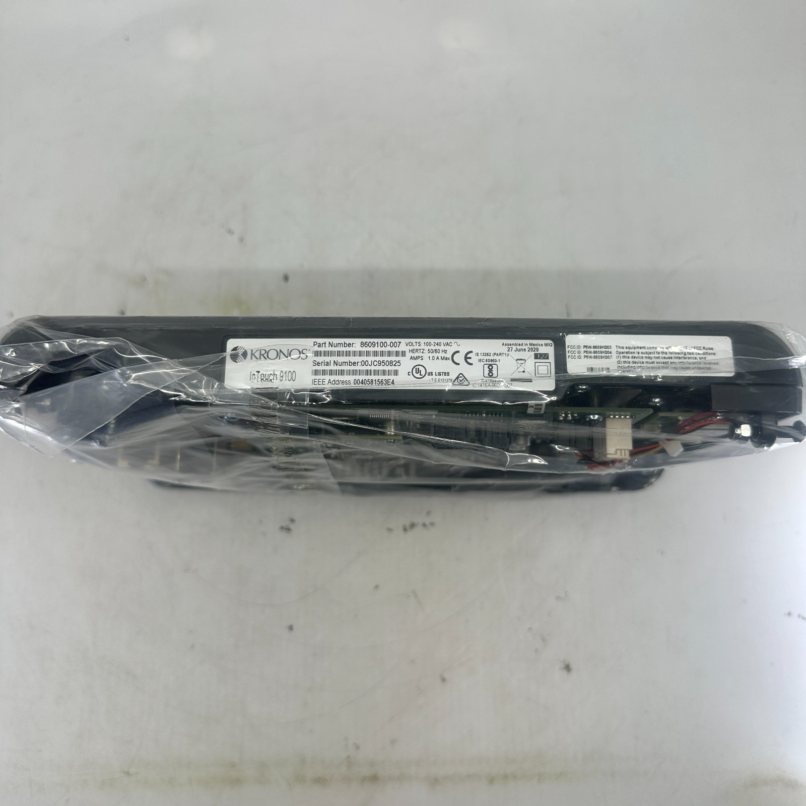 KRONOS INTOUCH 9100 8609100-007 SCREEN ONLY UNTESTED