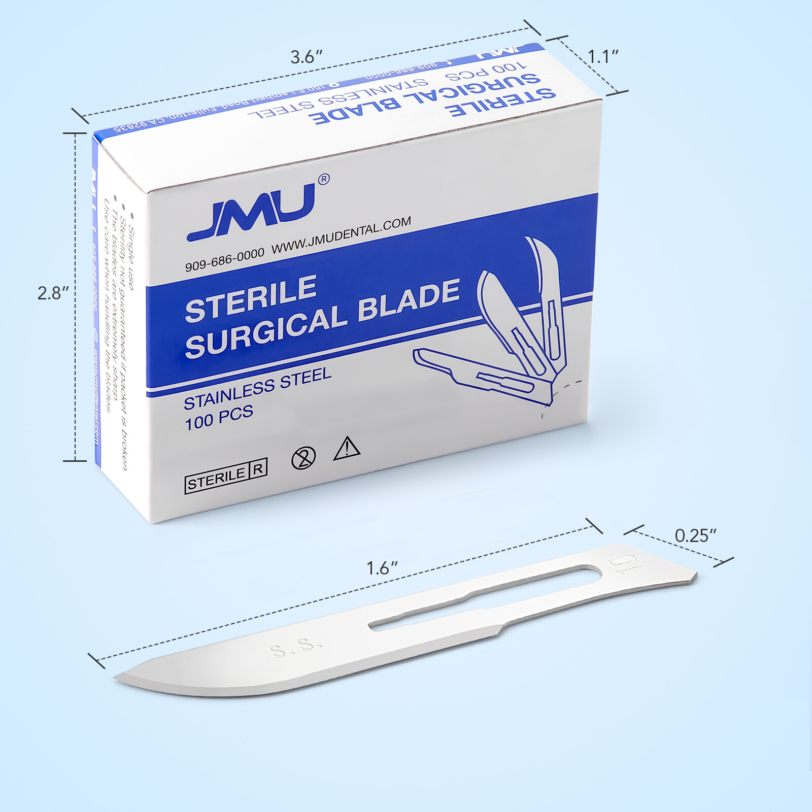 Scalpel Blades #10 11 12 15 15C Stainless Steel Sterile Surgical #3 Scalpel Hand