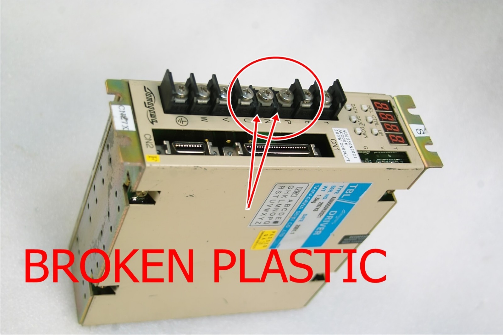 TAMAGAWA TBL DRIVER AU6550N2021 AC 200V, 200W ,2000C/T FREE SHIP