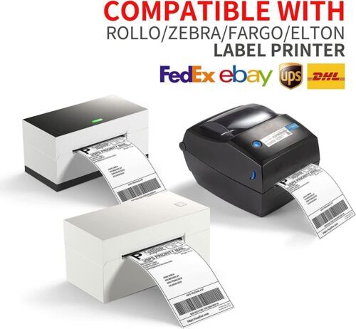 4»x6» Direct Thermal Labels Shipping LABELS for Zebra 500 ~ 6000 Pcs