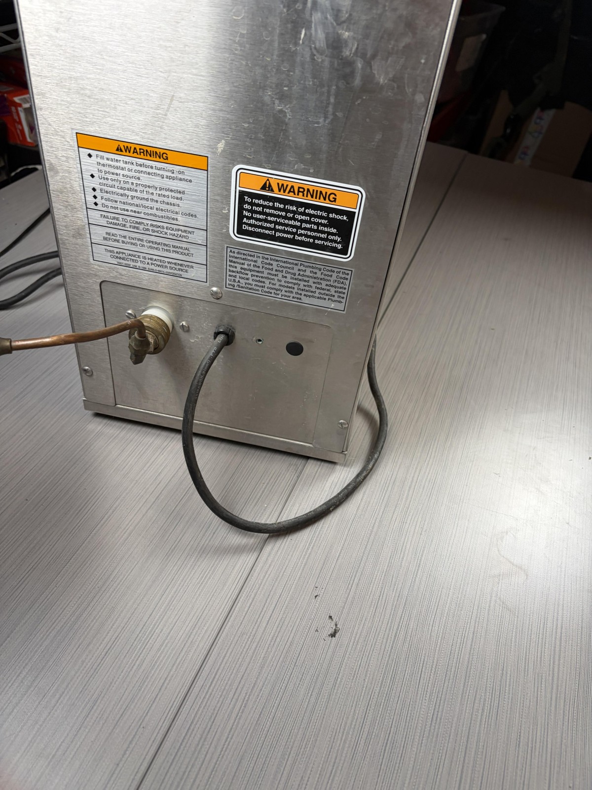 BUNN TB3 Commercial Iced Tea Brewer 120V 1600W 29in Stainless Made USA Machine