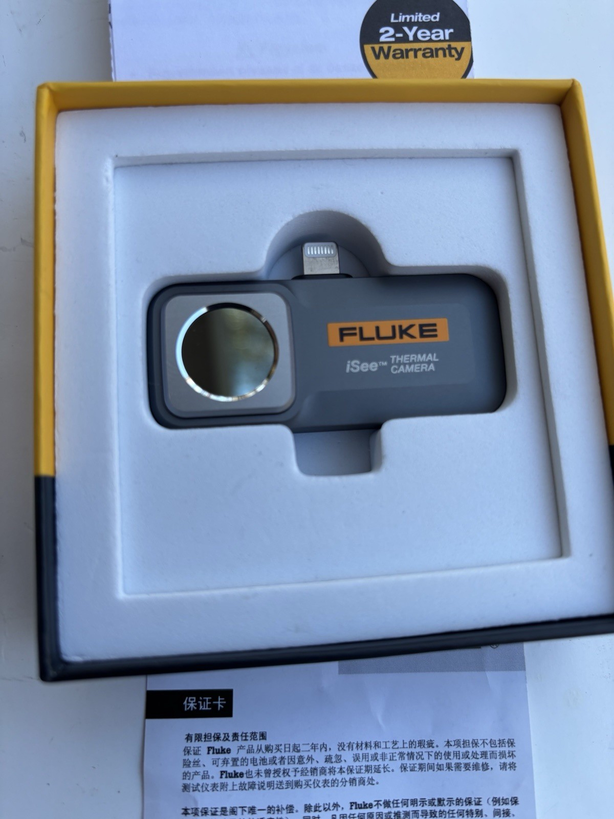 Fluke TC01B-25HZ iSee Mobile Thermal Imager for iOS, 25 Hz, Lightning