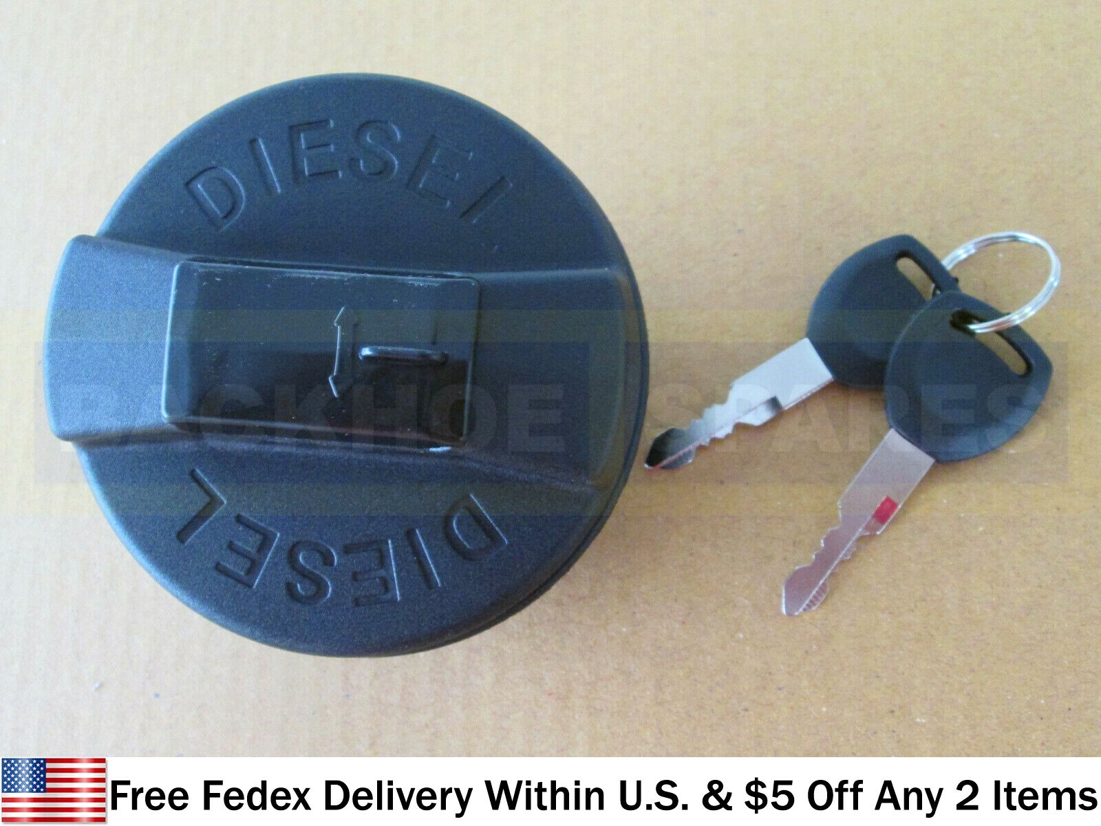 JCB PARTS – DIESEL FUEL TANK CAP WITH 2 KEYS (PART NO. 332/F4780 331/11403)