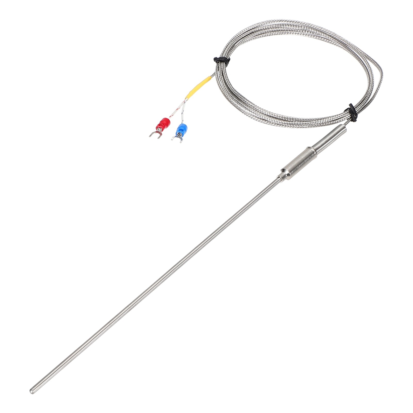 K Type Thermocouple Temperature Sensor Probe, 3x200mm 4.9ft Wire 0-1100°C