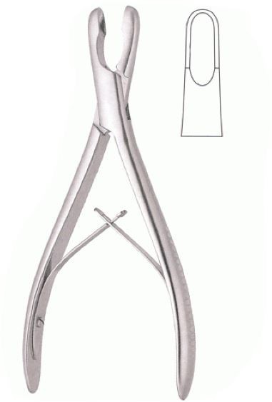 LUER Bone Rongeur, 7.25″, Straight Jaws, 8 mm Bite, Premium