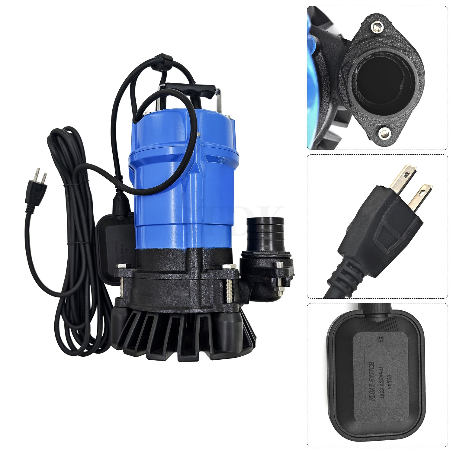 For Tsurumi HS2.4S62 Cast Iron Submersible Trash Water Pump 3000 GPH 1/2 HP 2in