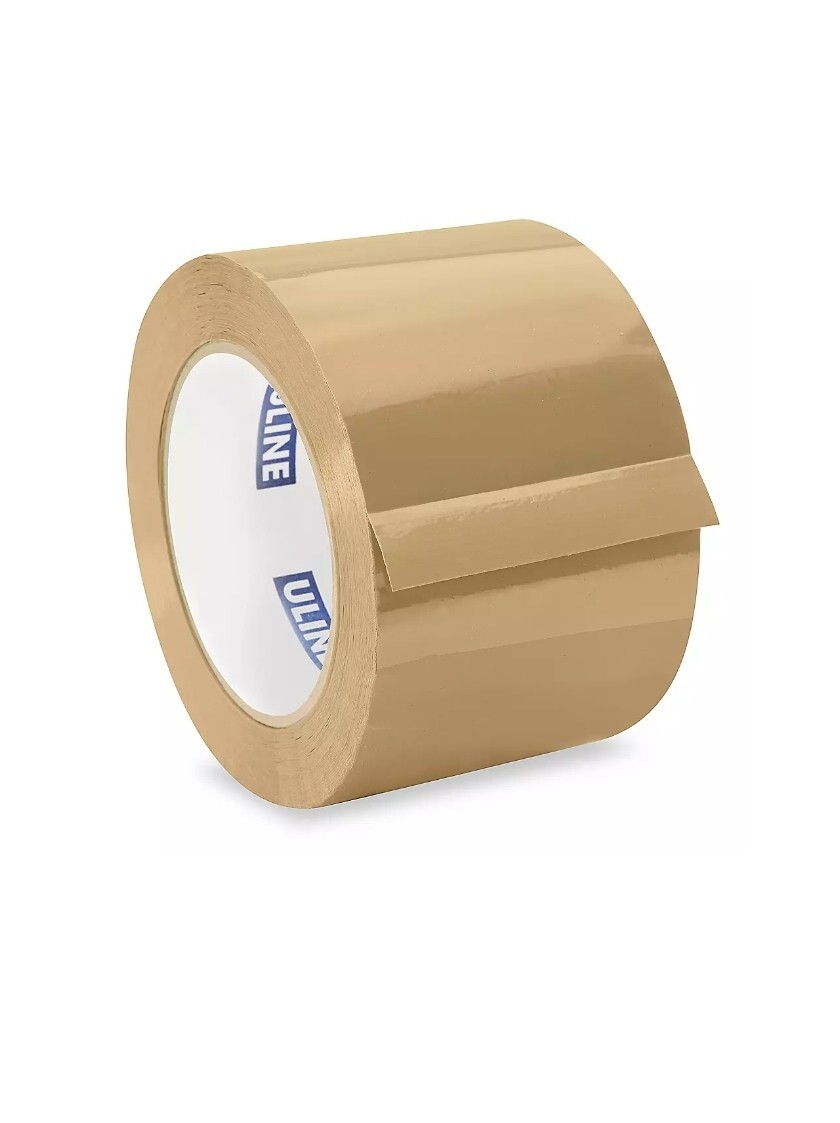Uline Industrial Packing Tapes – 2″ & 3″ – 55yds To 110yds – 2mil Clear & Tan