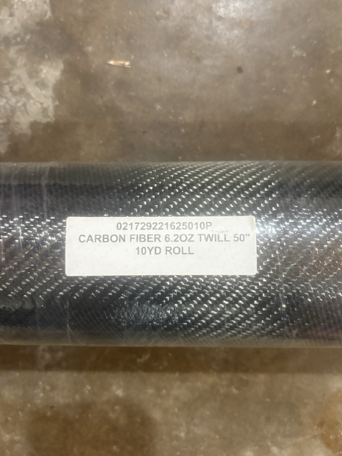 Carbon Fiber 6.2oz Twill 50” 10yd Roll