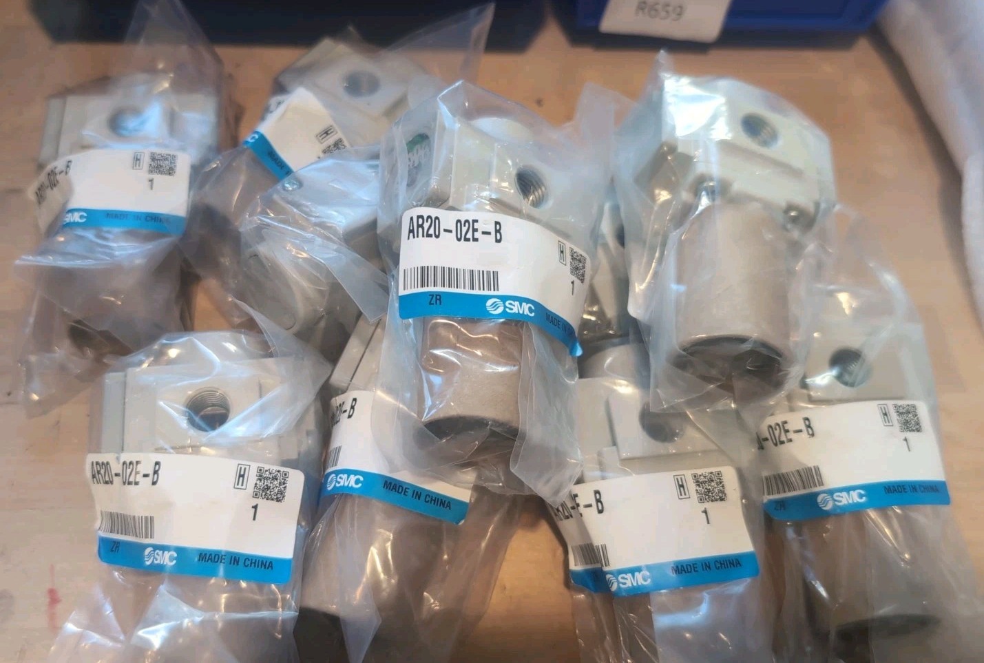 Lot Of 10ea SMC AR20-02E-B regulator modular Air Flow Mass