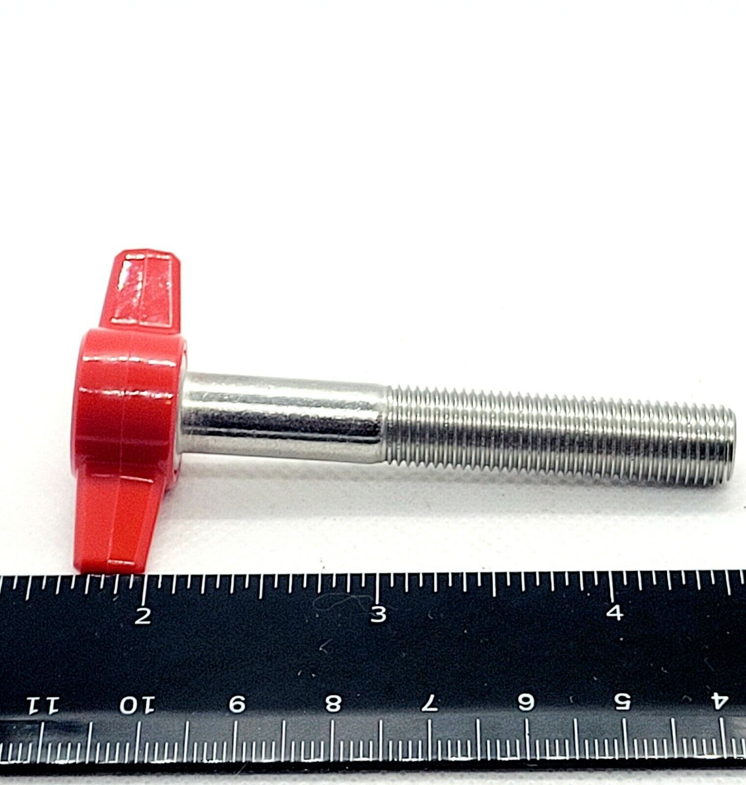 3/8″-24 Thumb Screw T Bolts Fine Thread Red Tee Wing Knob Stainless Steel UNF