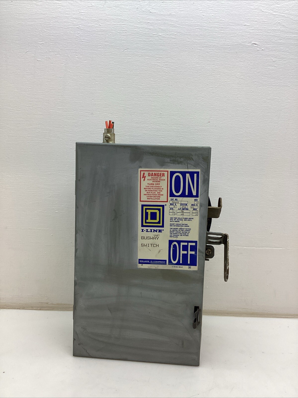 Square D I-Line Busway Unit *PQ3603G* Series 4 30Amp 600volts Tag #1