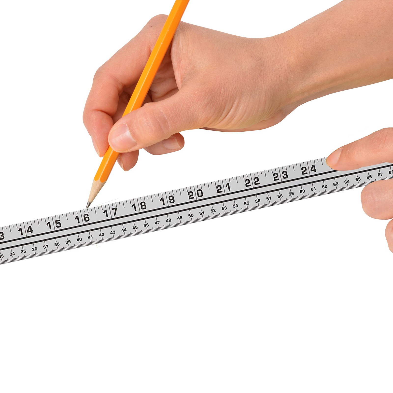 Silver Aluminum Yard/Meter Stick 39Inch/100cm Measuring Model YMS1