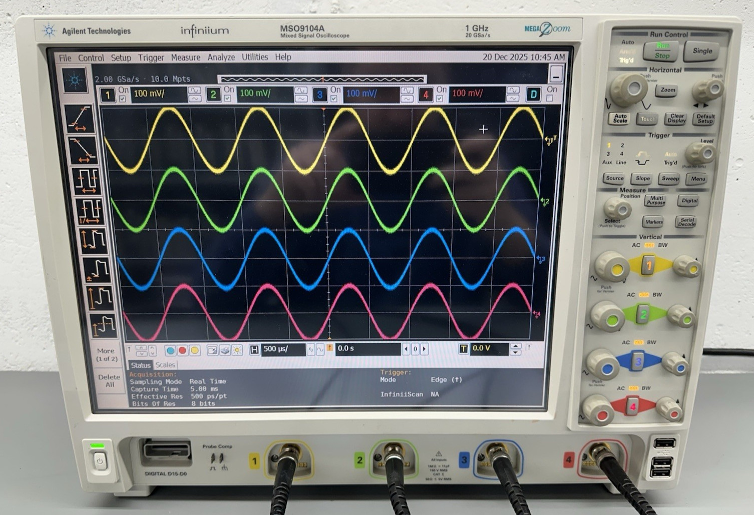 Keysight Agilent MSO9104A Mixed Signal Oscilloscope 1GHz w/ SSD