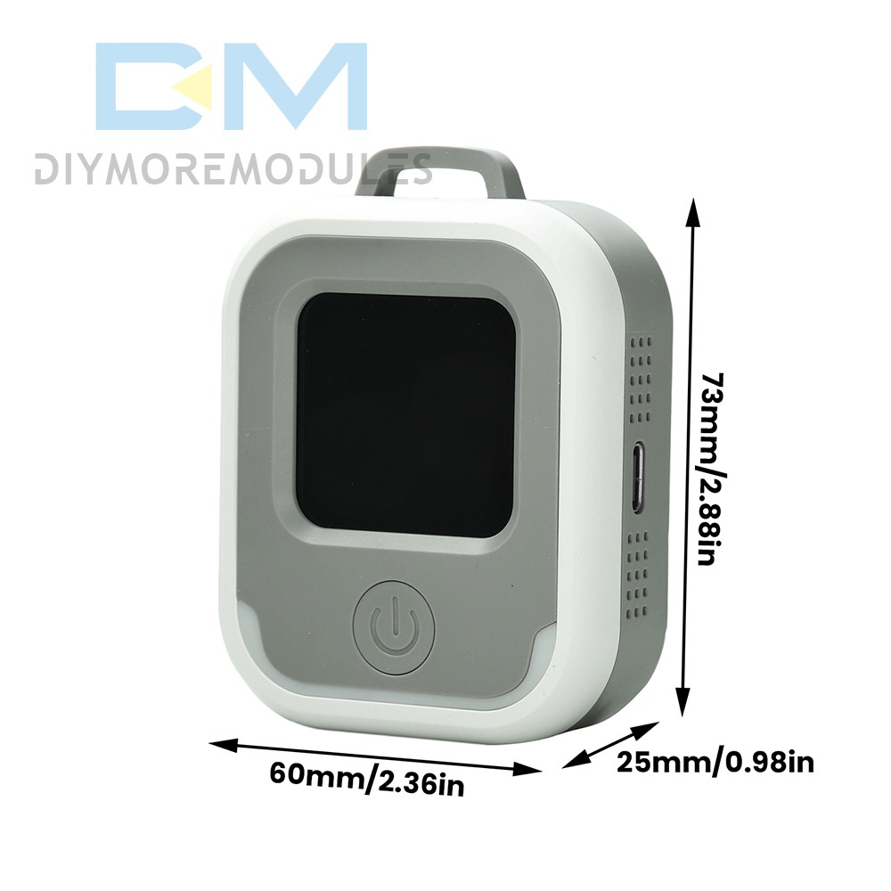 Air Quality Monitor 3-in-1 Carbon Monoxide Detector Temperature Humidity Alarm