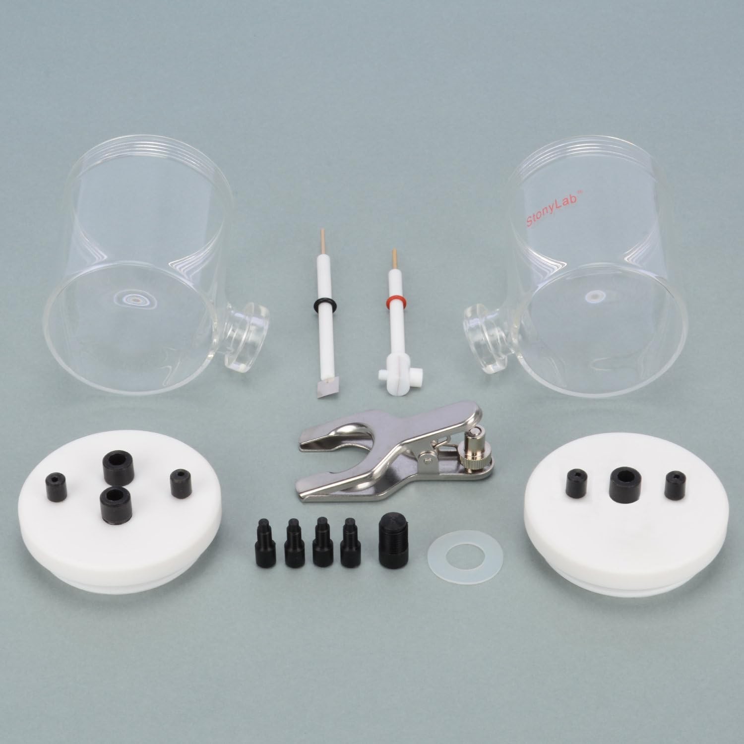 stonylab H-Type Electrolytic Cells, Borosilicate Electrochemical Cell with Do…