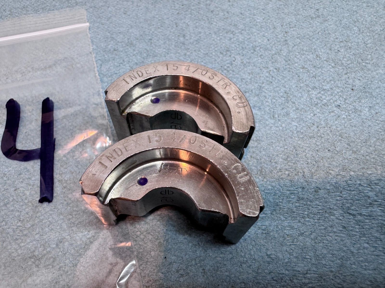 Burndy U28RT Stainless Steel U Die, Index 15, Purple 4/0