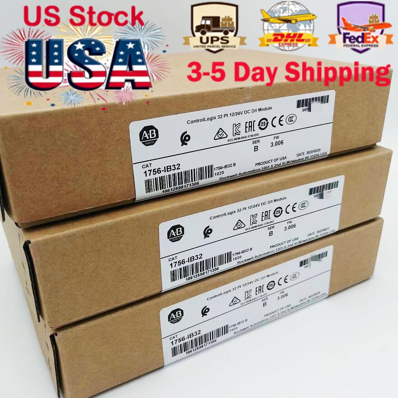 NEW- Allen Bradley 1756-IB32 AB SER B CONTROLOGIX 32 PT DC INPUT MODULE US USA
