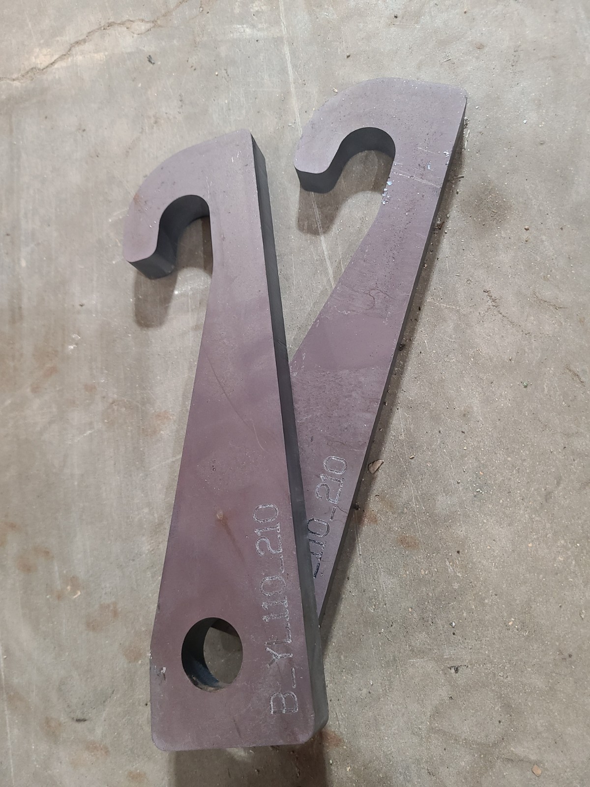 Yanmar style quick attach weld on mounts Yl110 YL210 style mount for 324 424 (2)