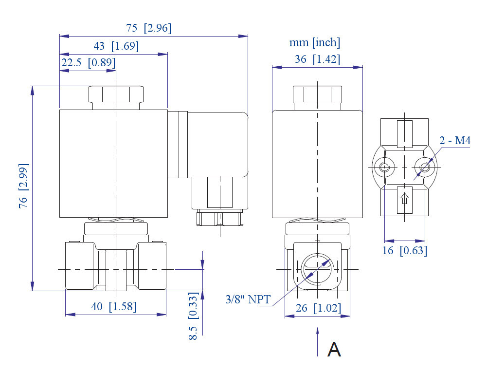 3/8 inch NORMALLY OPEN 12V DC VDC Brass Solenoid Valve NPT ONE-YEAR WARRANTY