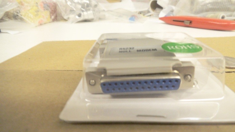 StarTech 25 pin RS232 Null Modem Adapter Male Female, NM25MF, nos
