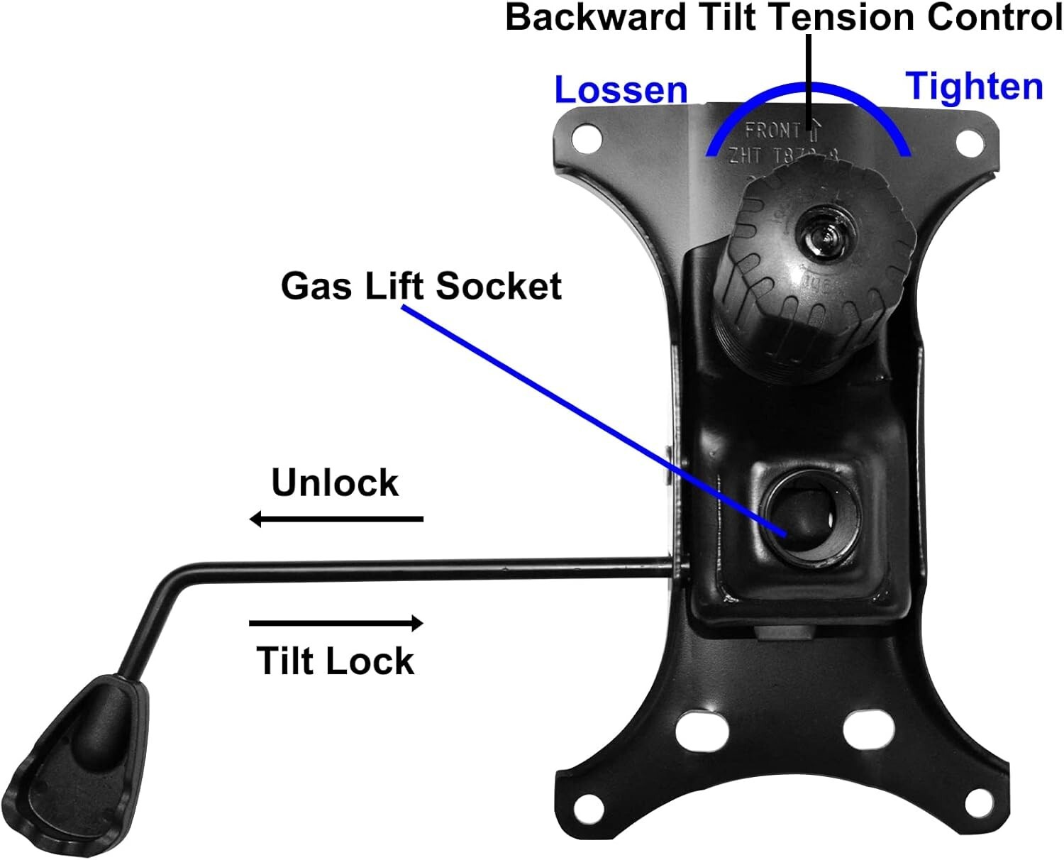 MySit Heavy Duty 300 LBs Office Chair Tilt Mechanism Replacement Part