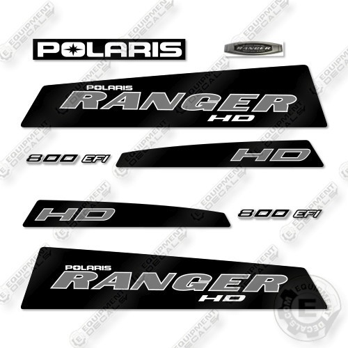 Polaris Ranger 800 HD Decal Kit UTV – Black – Aftermarket Kit