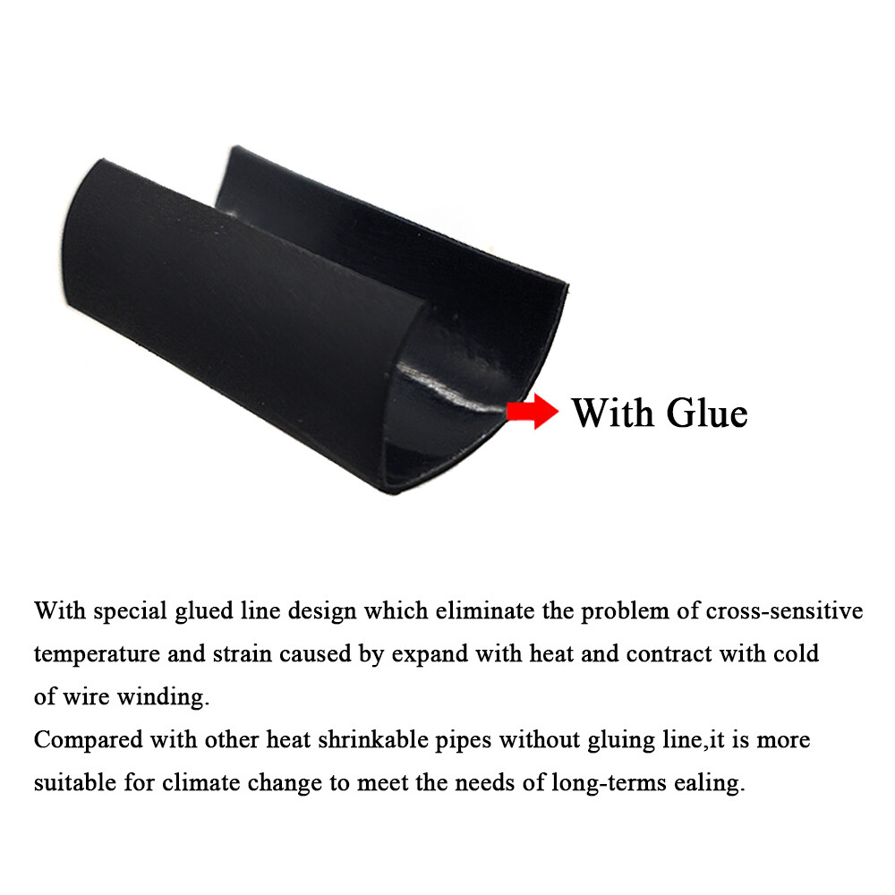 2:1 Heat Shrink Tubing Tube Glue Waterproof Dual Wall Wires Wrap (SMALL SIZES)