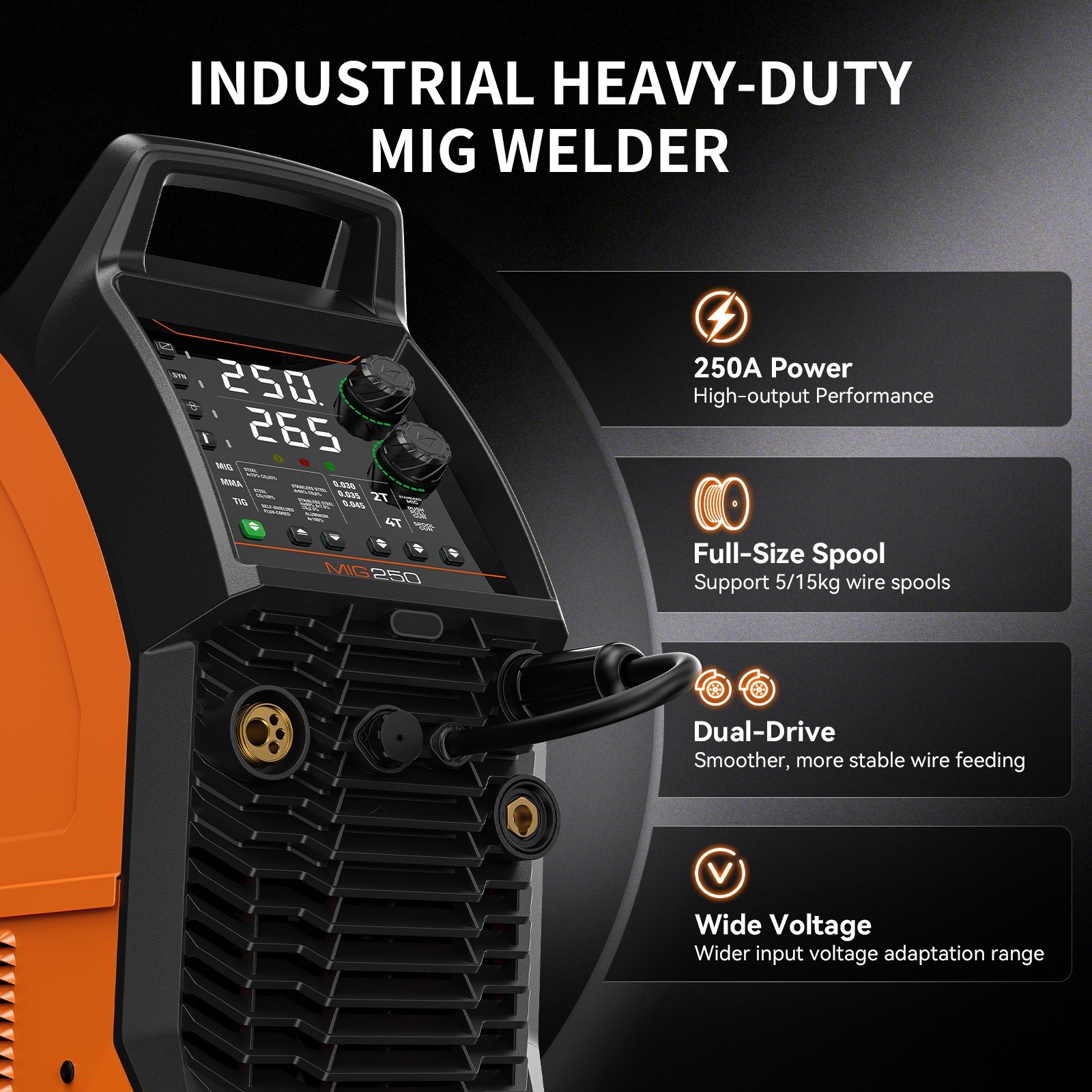 JASIC MIG Welder + Plasma Cutter PFC Welding/Cutting Machine for 95-265V Voltage