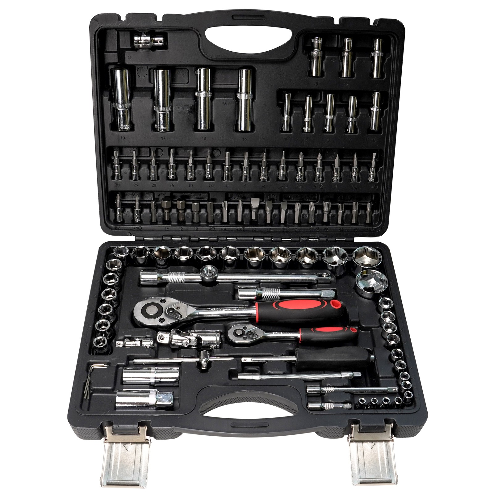 ANXTECH 95pcs Socket Wrench Set Tool Kit 1/2″ 1/4″ Socket Set for Mechanics Car