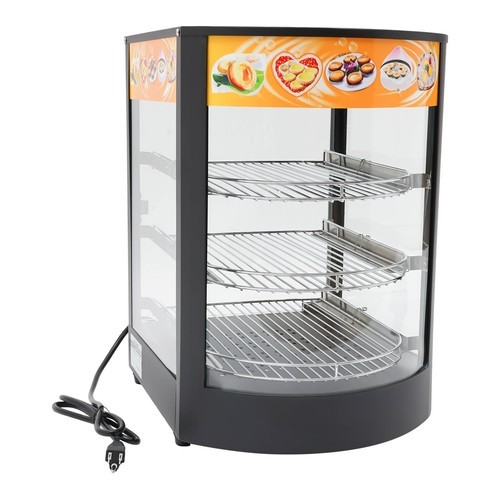 3-Tiers Tabletop Commercial Food Warmer Display Case Food Warming Cabinet 800W