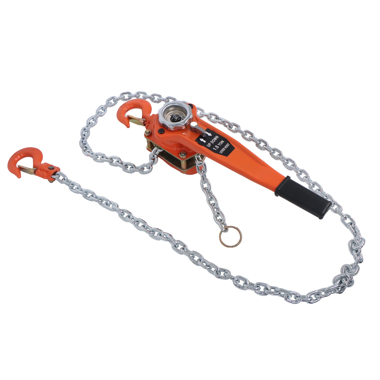 3300LB 1.5Ton Manual Lever Chain Hoist 10FT Lift G80 Chain & 360° Swivel Hook