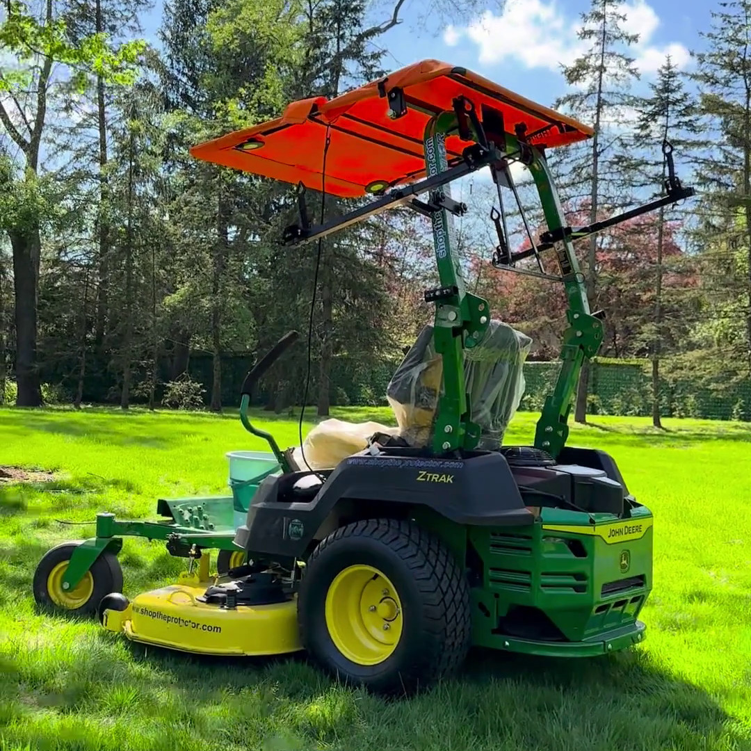 Tractor Canopy Zero Turn Riding Mower Sun Foldable Sunshade for ROPS + Tools