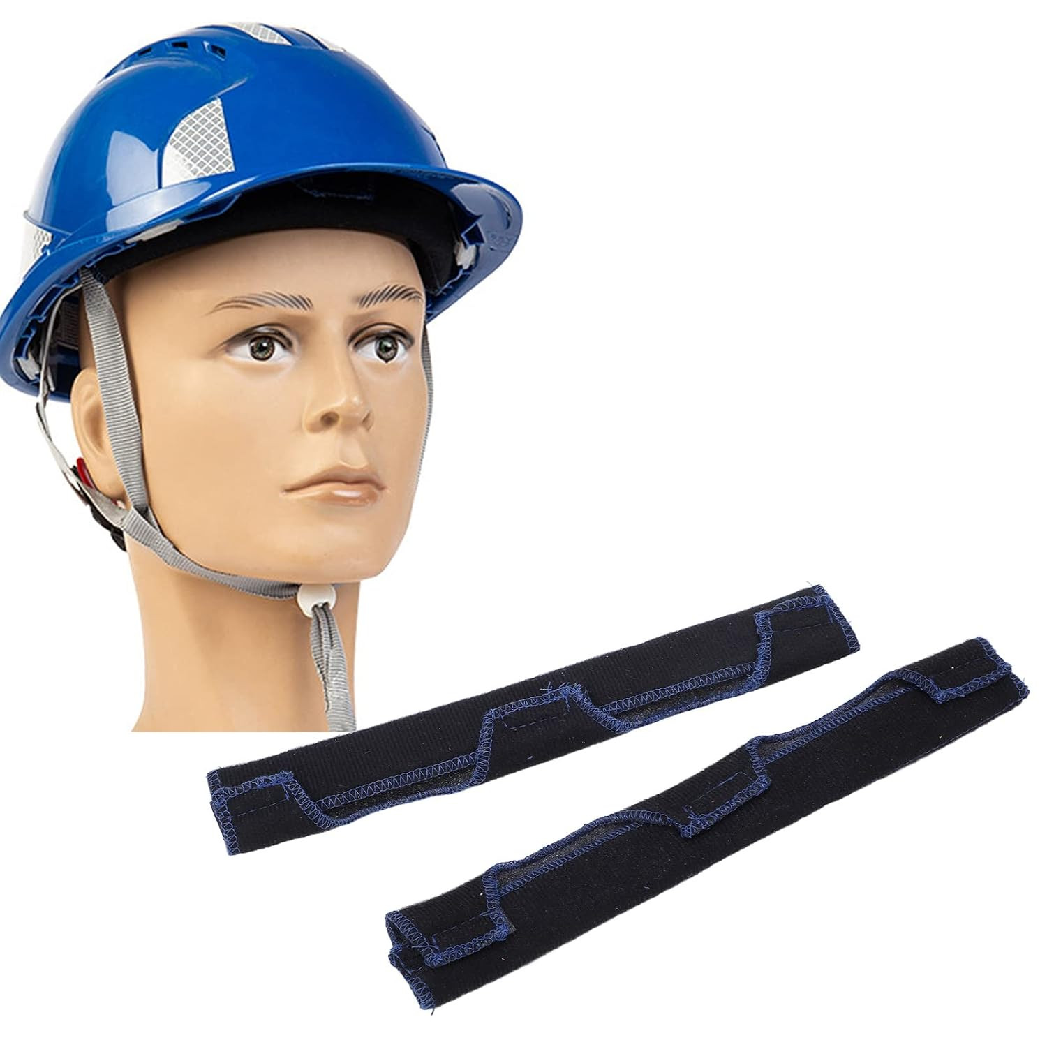 Hat Sweatband, 2 Pack Hardhat Sweatband, Cotton Skin Friendly Soft Elastic Thin