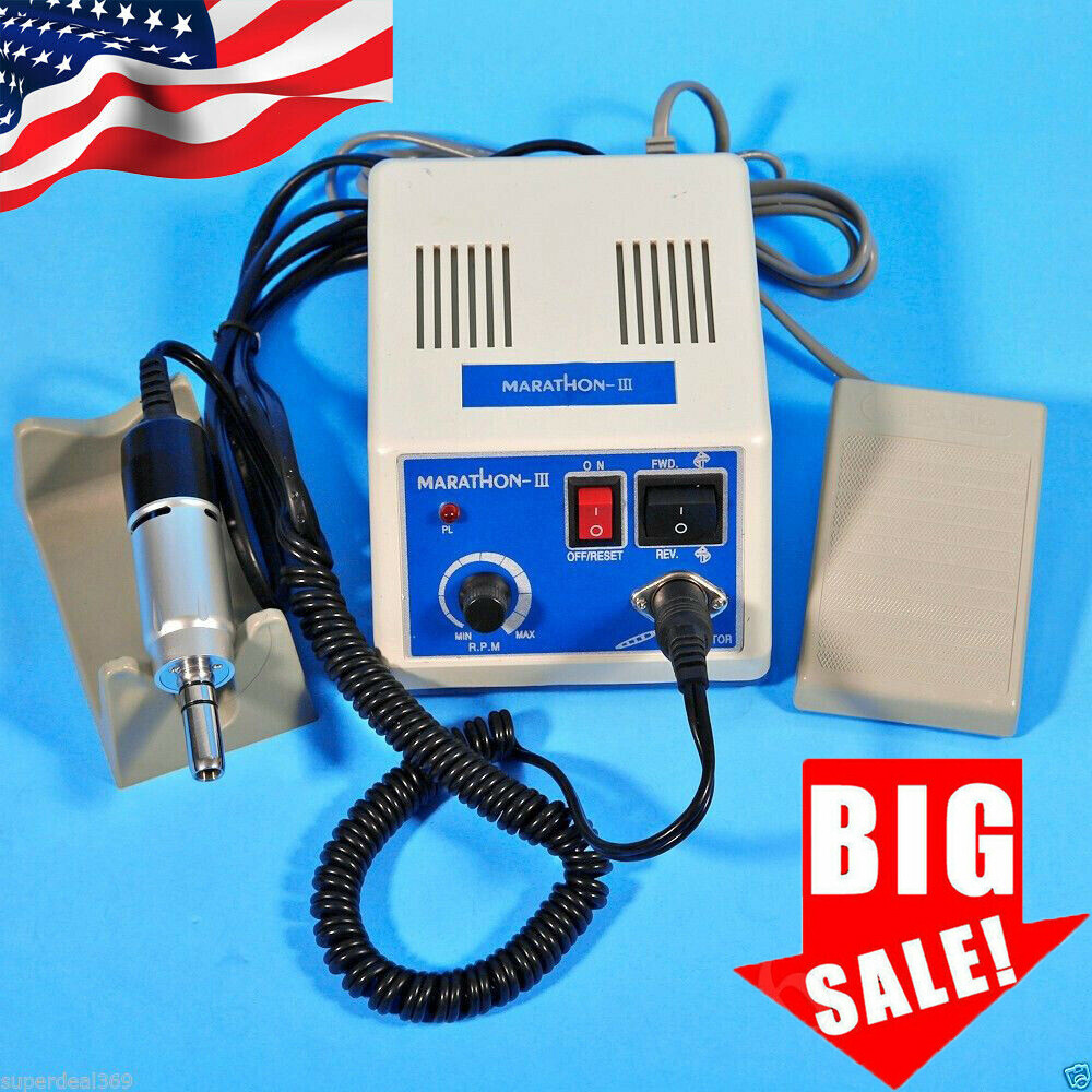 Dental Lab Marathon Electric Micromotor Polishing Unit + 35K rpm Motor Handpiece