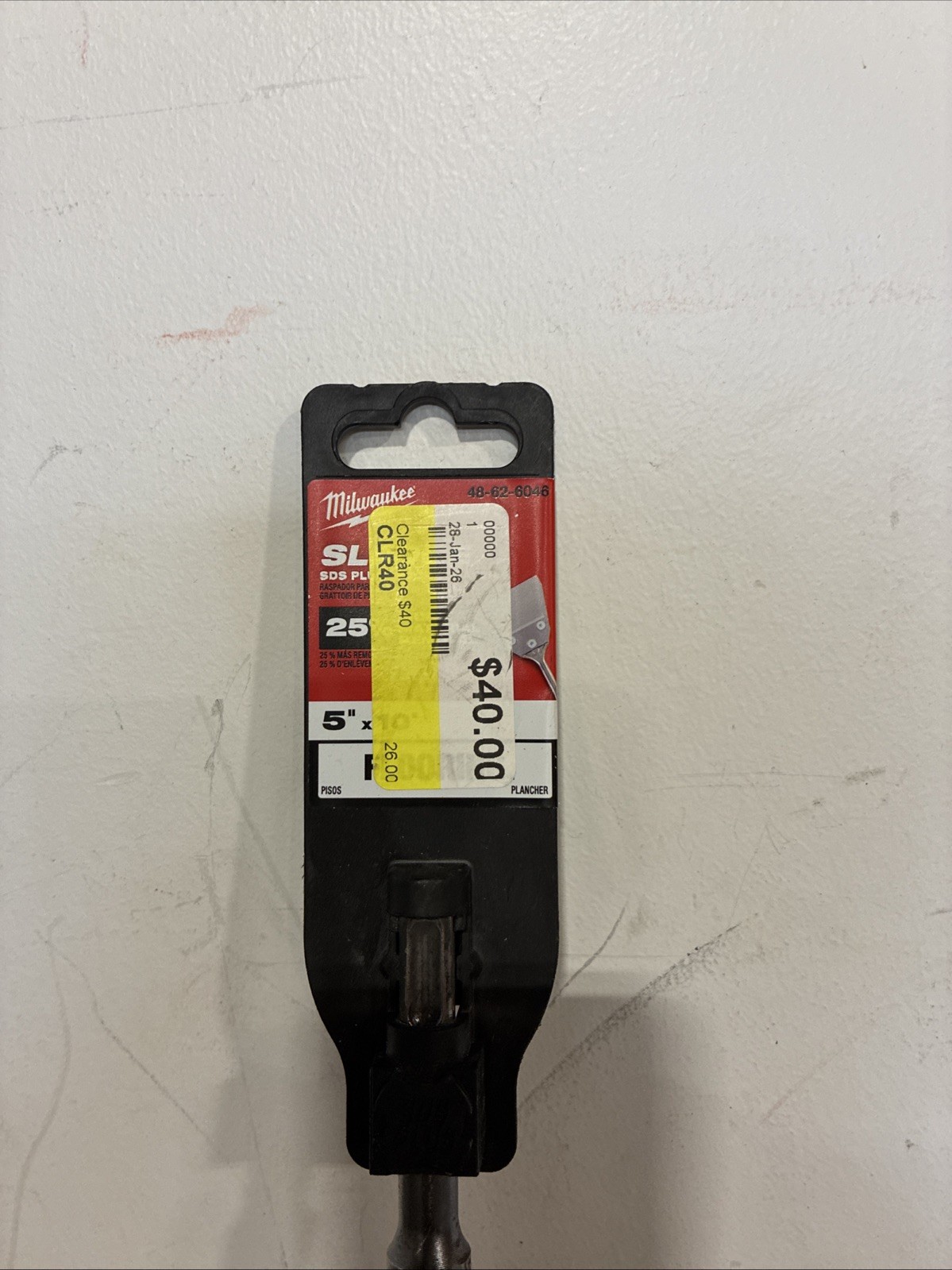 Milwaukee 48-62-6046 SDS PLUS 5” X 10” Sledge Floor Scraper