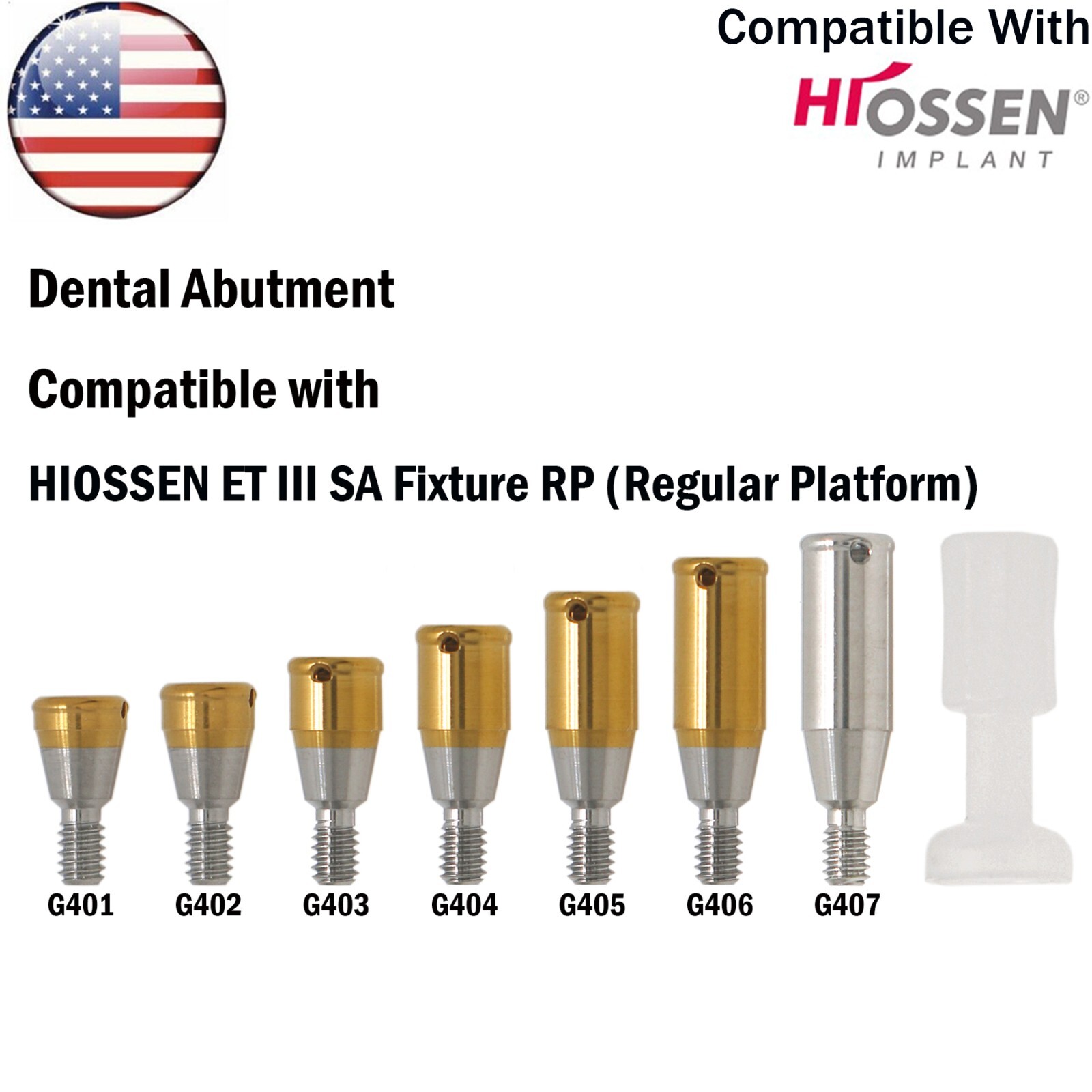 US Dental Locator Tapered Abutment Fit Hiossen Osstem/Nobel Biocare/Zimmer/MIS