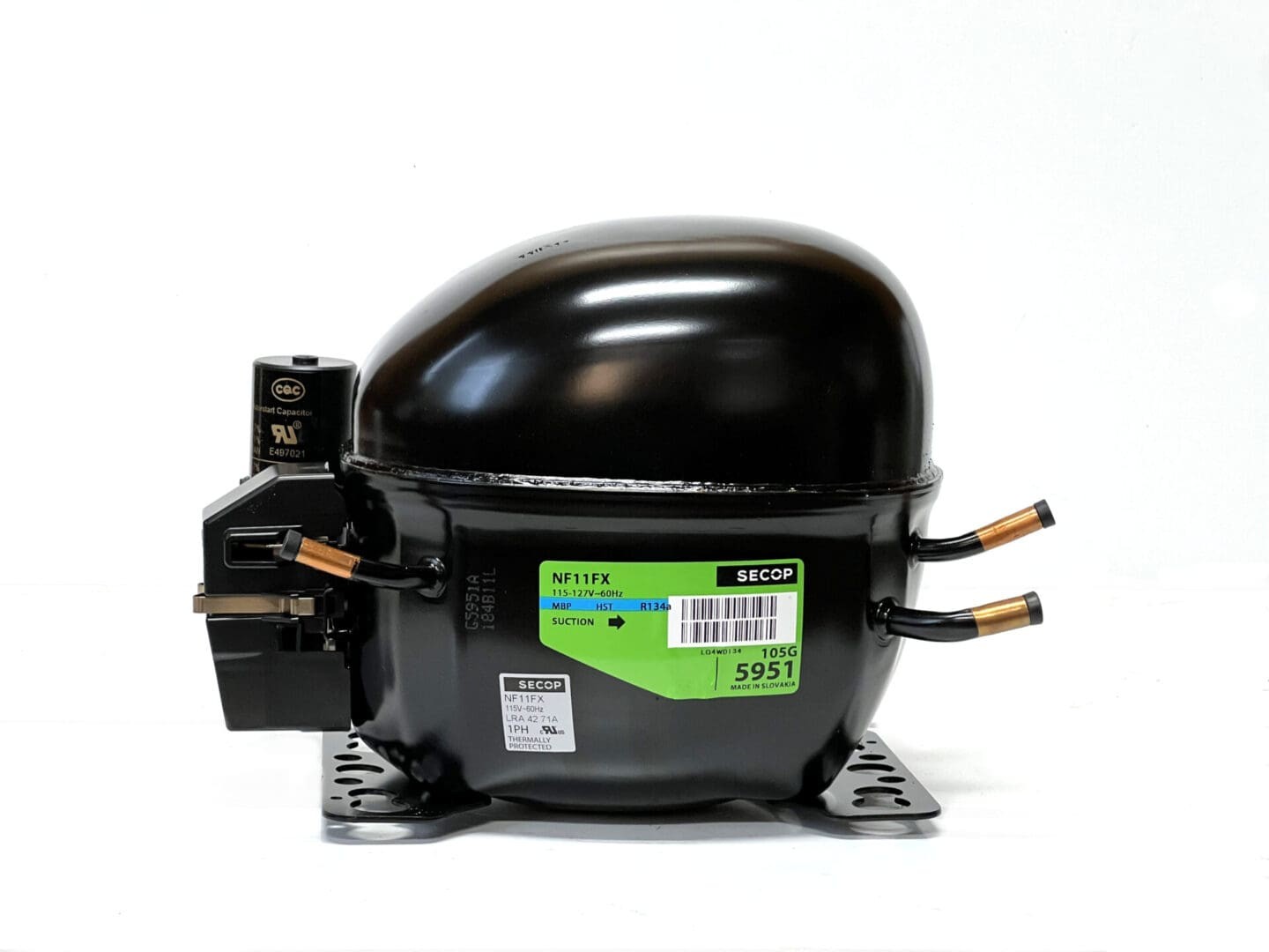 NF11FX – Secop/Danfoss 1/3 HP Refrigeration Compressor – R-134A – 115V