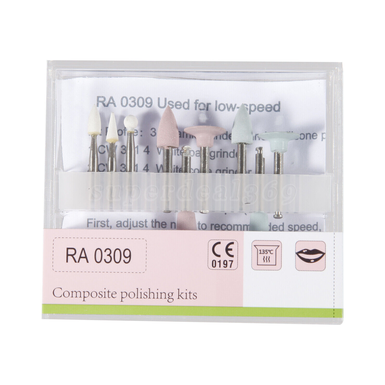 Dental Cordless Hygiene Prophy Handpiece +2 Angles/Burs Cups Composite Polishing