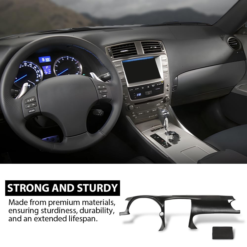 TPE Dashboard Cover for IS250 IS350 C 2006-2013 Black