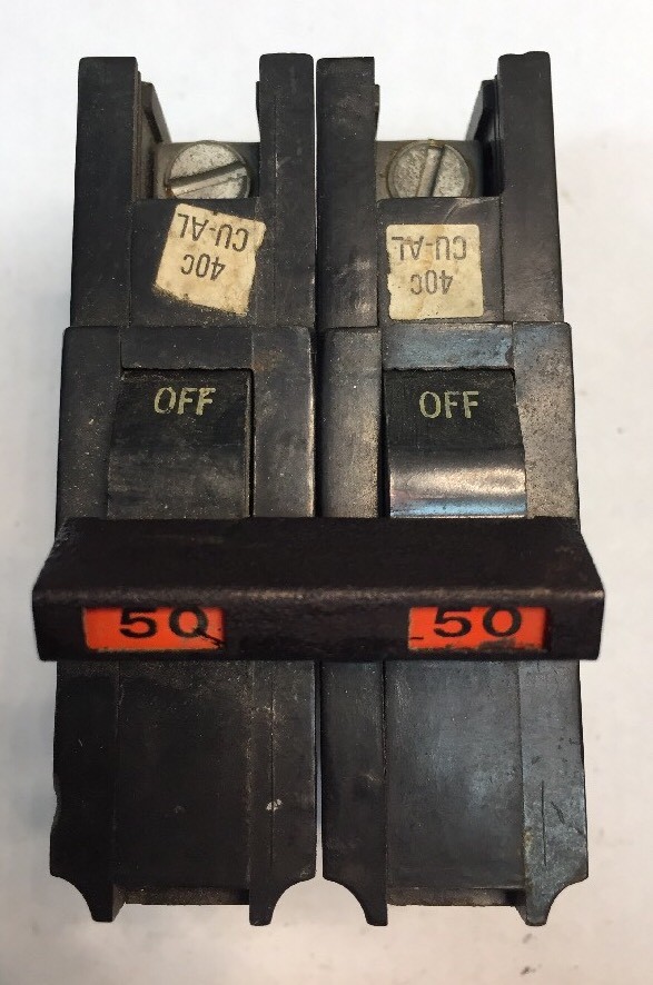 Federal Pacific FPE Stab-Lok Breaker 2 Pole 50 Amp 240V Thick – Ships Today