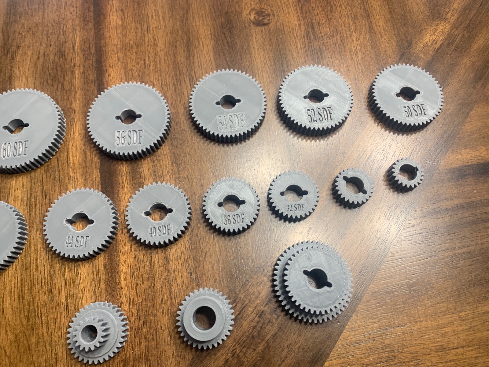 Atlas 618 Lathe & Craftsman 109 Complete Gear Set 3D Printed 17 Gears & Spacers
