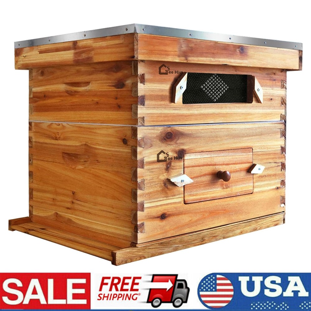 Beehive 20 Frame Complete Box Kit (10 Deep-10 Medium) Langstroth Beekeeping US